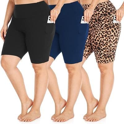 FULLSOFT 3 Pack Plus Size 8 Biker 1