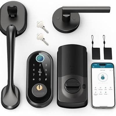 Front Door Lock and Handle Set 1