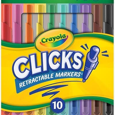 Crayola Clicks Retractable Tip Markers 10ct 1