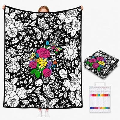 DIY Coloring Blanket 1