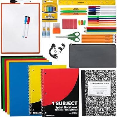 60 Piece School Supplies Kit for Kids 1
