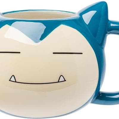 Silver Buffalo Pokemon Snorlax Face Ceramic 3D 1