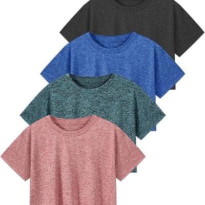 Ullnoy Women’s Dry Fit Crop TShirts Cropped 1