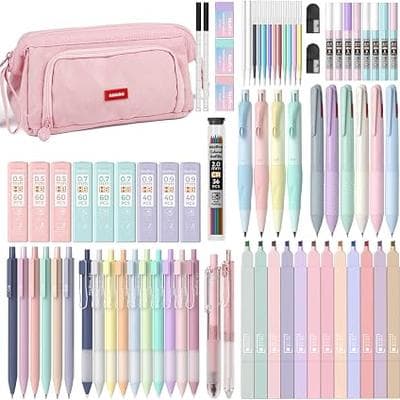 Nicpro 78 PCS Aesthetic School Supplies with 1