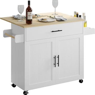 IRONCK Rolling Kitchen Island Table on Wheels 1