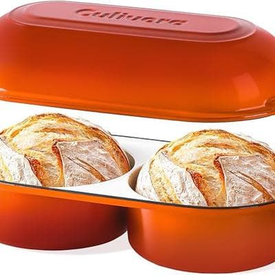 Cast Iron Bread Pan with Lid 1