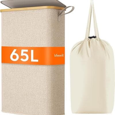 Lifewit 65L Slim Laundry Basket 1