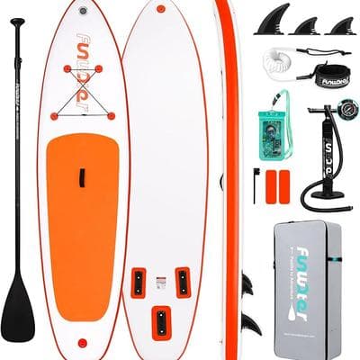 FunWater Inflatable Stand Up Paddle Board with 1