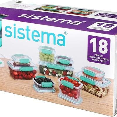 Sistema Food Storage Containers with Lids for 1