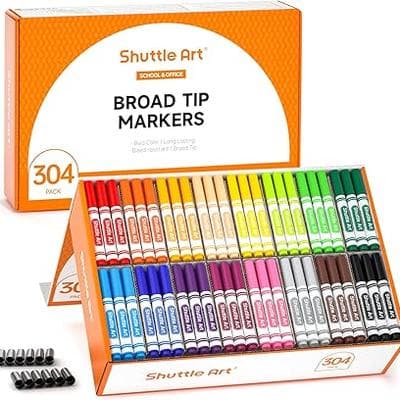 Shuttle Art 304 Pack Washable Markers 1