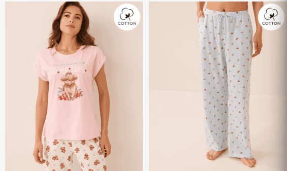 Cotton Pajamas BUY 1, GET 2 FREE 1