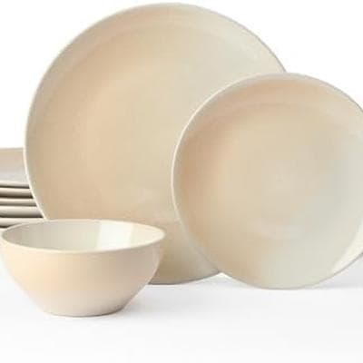 Richmount Glacier 12Piece Stoneware Dinnerware Set 1