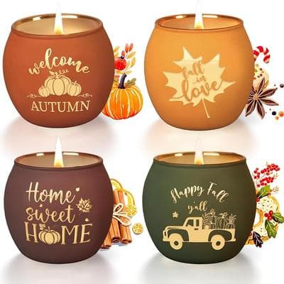 Lanpn Fall Scented Candles Gift Set 4 1