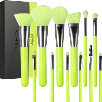 Docolor Makeup Brushes 10 Pcs Premium Synthetic 1
