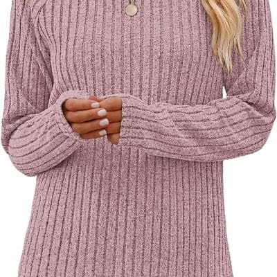 WNEEDU Long Sleeve Loose Pullover Sweater for 1