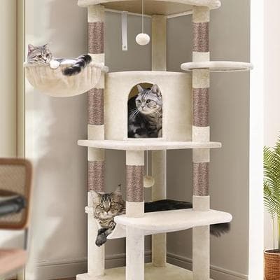 Globlazer Corner Stable Cat Tree Tower with 1
