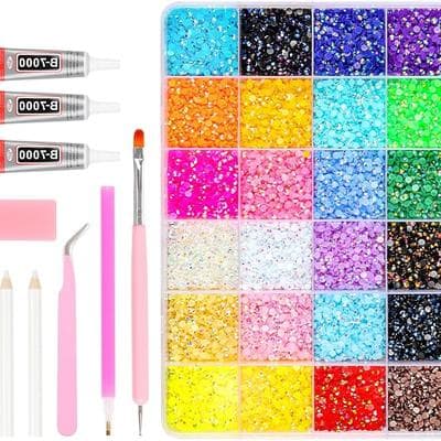24 Colors Resin Jelly Rhinestone Bedazzling Kit 1