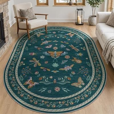 Oval Area Rugs 5×7 for Living Room 1