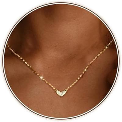 MILACOLATO 925 Sterling Silver Heart Necklaces for 1