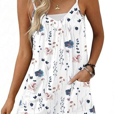 Ekouaer Womens Summer Rompers 2026 Casual Sleeveless 1