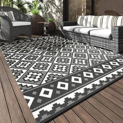 Outdoor RugPatio Rug 5X8 Outdoor Carpet Waterproof 1
