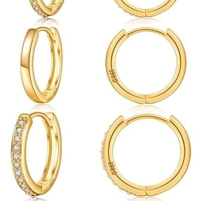 JEMARA Gold Earrings Minimalist 14K Gold Plated 1