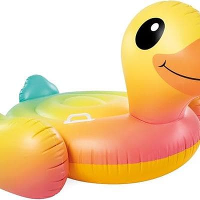 Intex Yellow Duck Inflatable RideOn 1