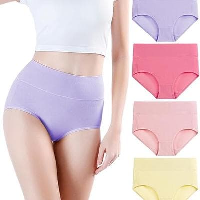 wirarpa Womens High Waisted Cotton Underwear Postpartum 1