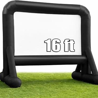 HuaKastro 16ft Outdoor Inflatable Projector Screen 124inch 1