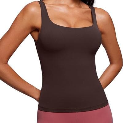 CRZ YOGA Butterluxe Scoop Neck Tank Tops 1