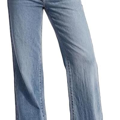 PRETTYGARDEN Womens Wide Leg Jeans High Waisted 1