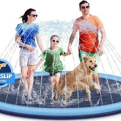 Splash Pad for Kids and Dogs 1
