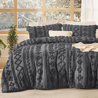 Bedsure Tufted Boho King Comforter Set 1
