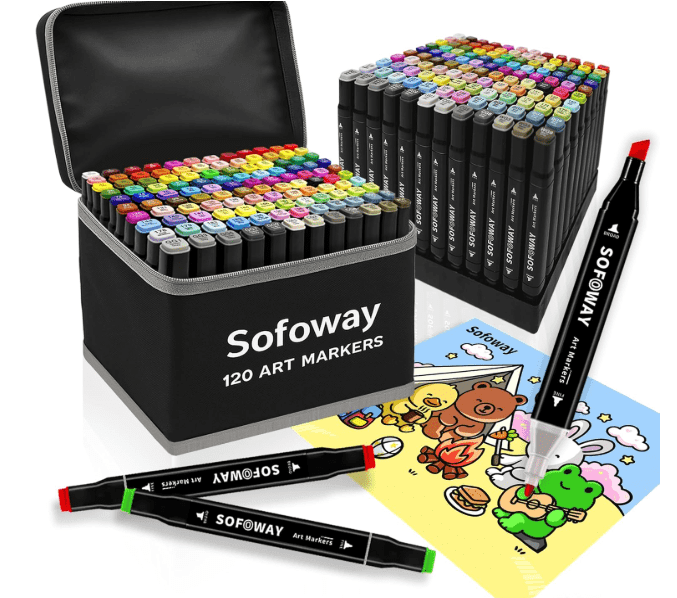 120 Colors Alcohol Markers 1