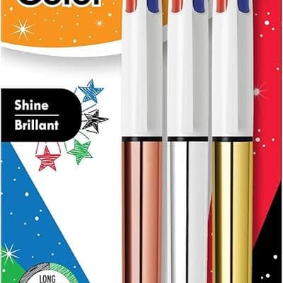 BIC 4Color Shine Retractable Ballpoint Pen 1