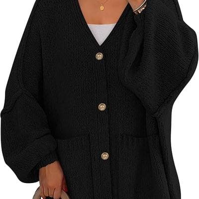PRETTYGARDEN Oversized Chunky Cardigan Sweaters for Women 1