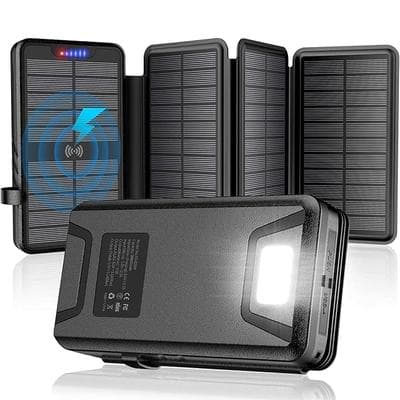 Solar Charger Power Bank 38800mAh with 1