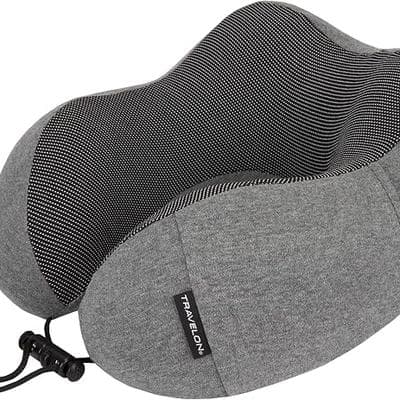 Travelon Contoured Memory Foam Travel Pillow 1
