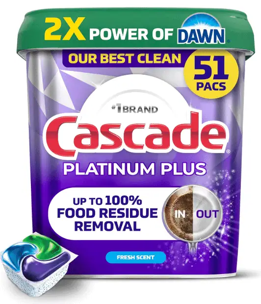 Cascade Platinum Plus Dishwasher Detergent 1
